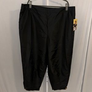 Kika Vargas Black Silky Jogger Pants 2X NWT